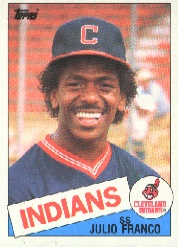 1985 Topps Baseball Cards      237     Julio Franco